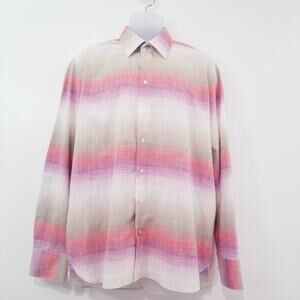 SEBASTIEN James Collection Multicolor Striped Button Down Shirts
